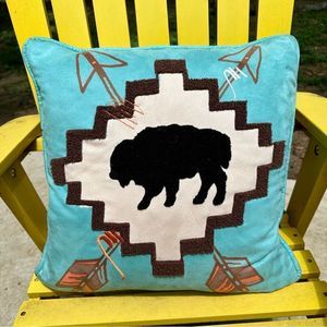 HiEnd Accent Buffalo Aztec Accent Pillow